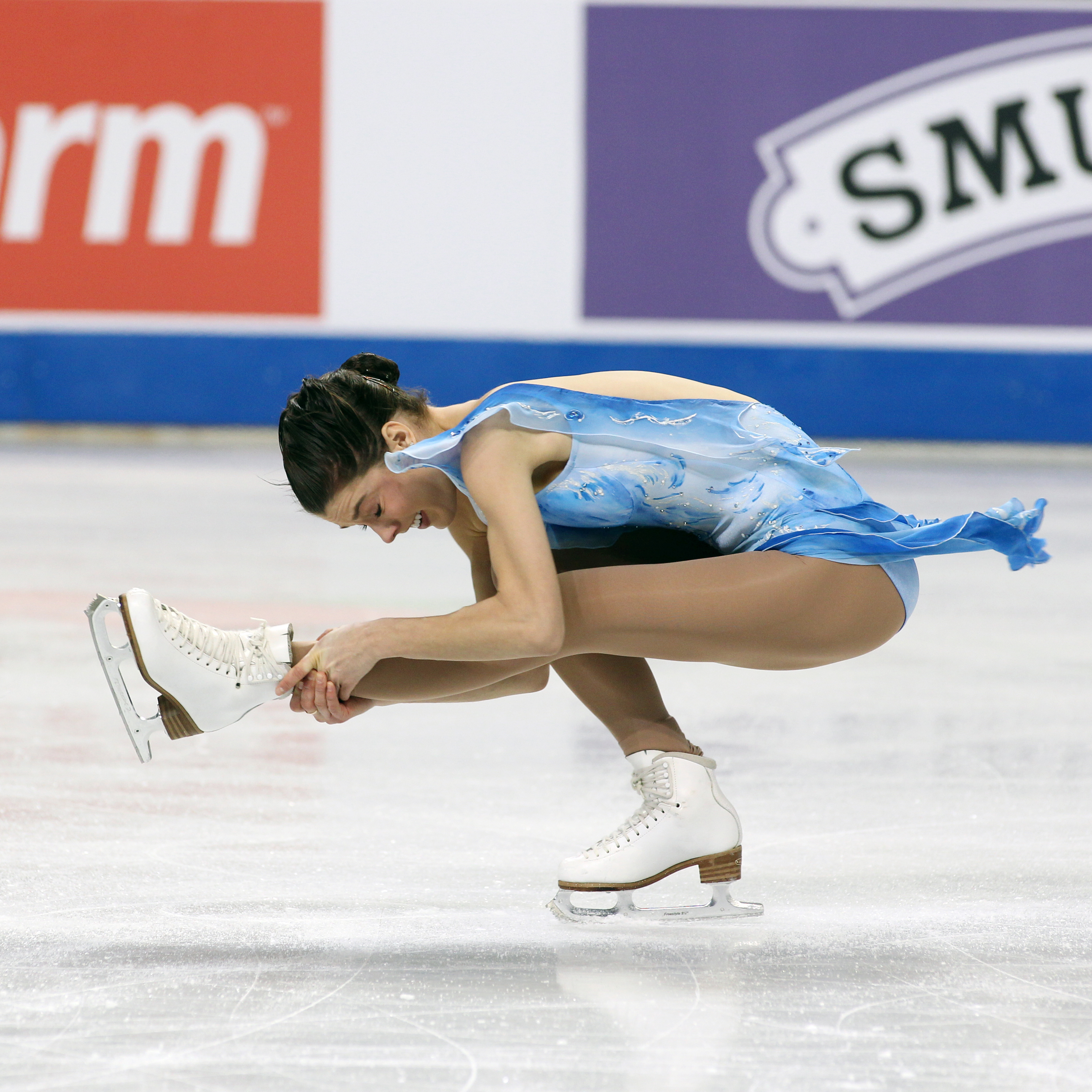 Alissa Czisny performs spin at the 2011 U.S. Figure Skating Championships