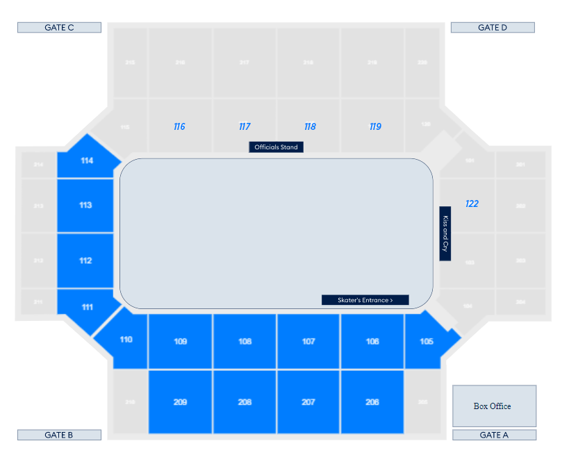 Broadmoor World arena map