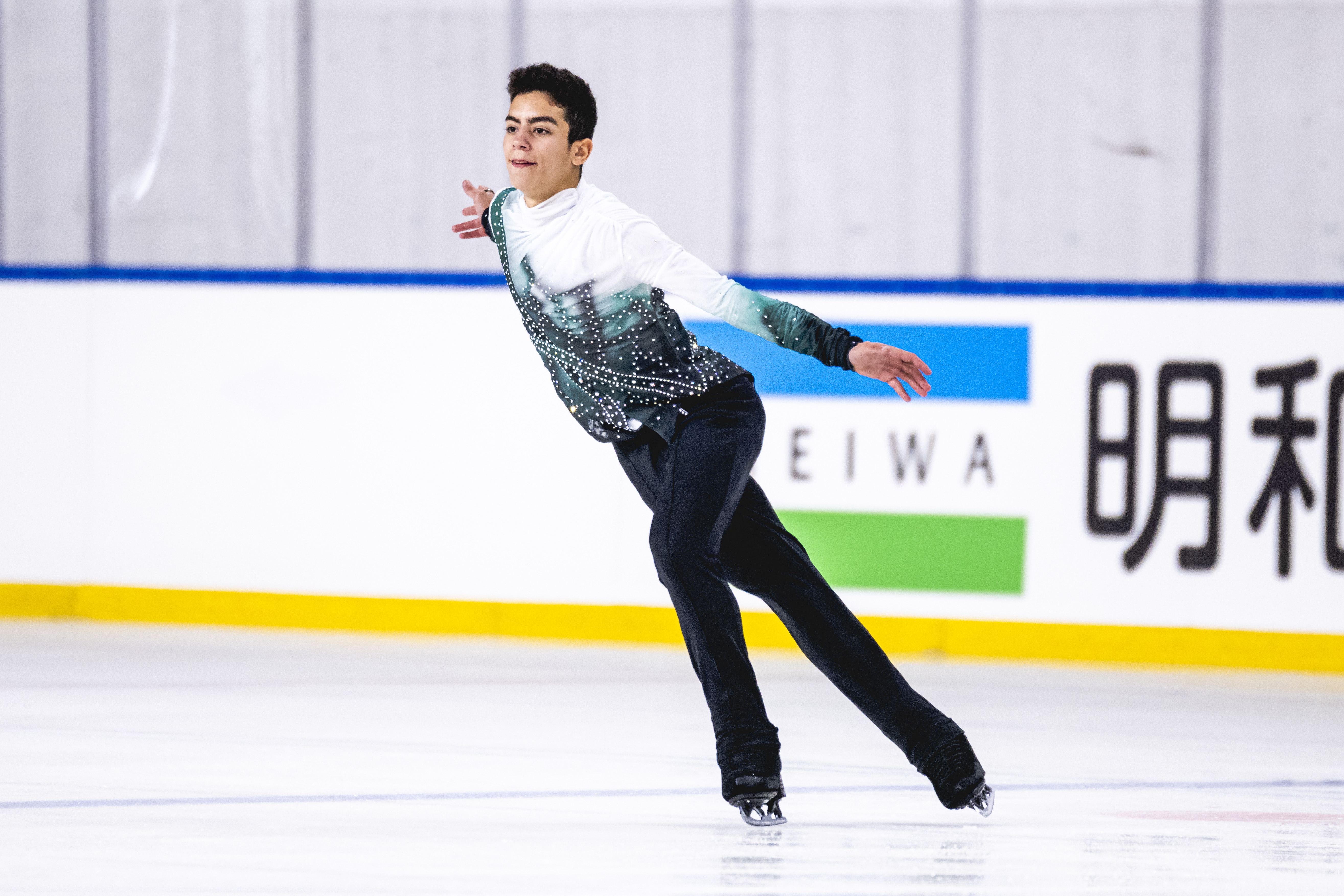 Jacob Sanchez displays his graceful style.