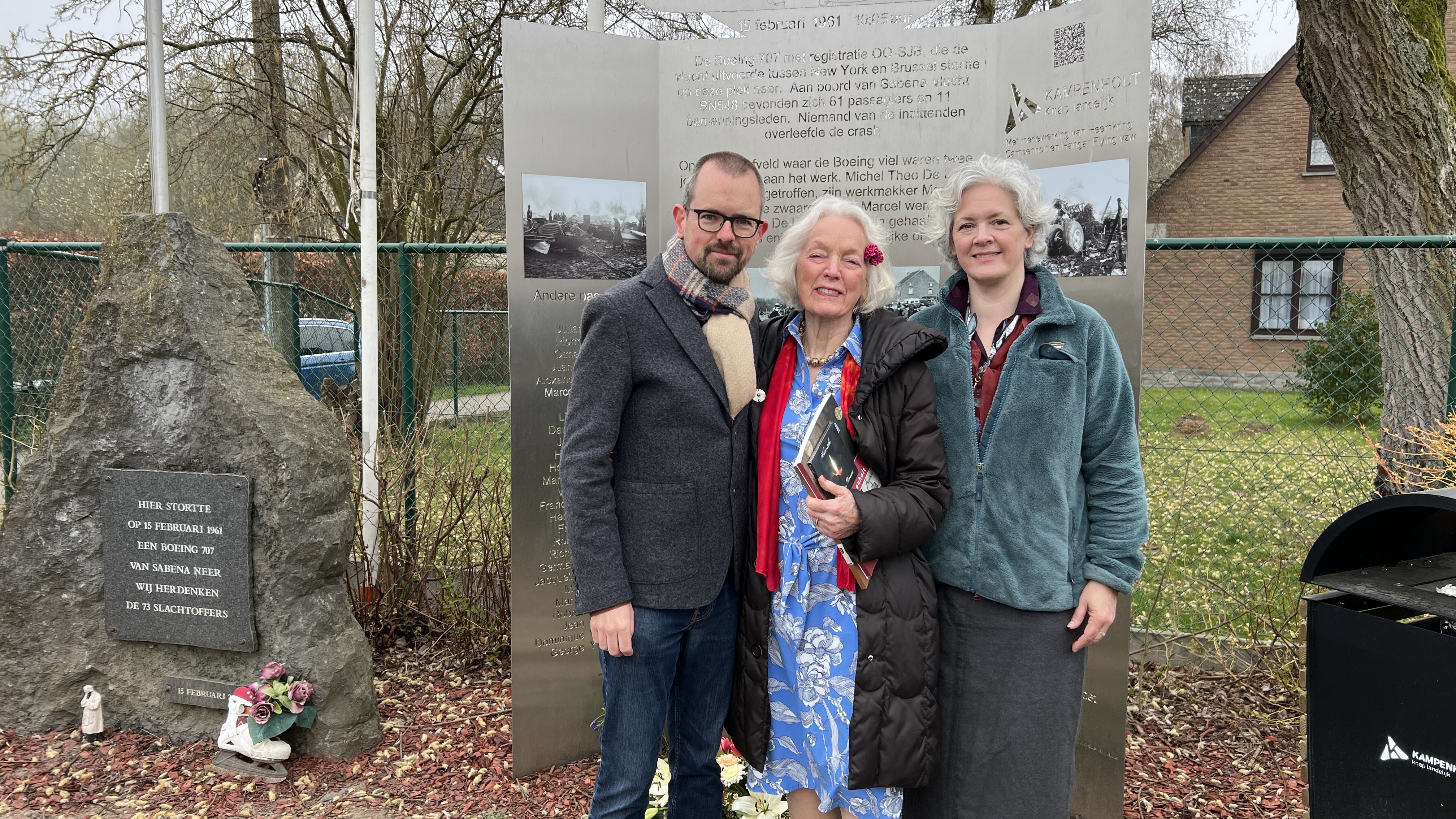 Albright and Gardiner learn details about the plane crash from aviation authority and local historian Kevin Cleynhens, who wrote a book on the tragedy. 