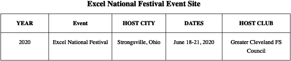 Excel National Festival Event Site