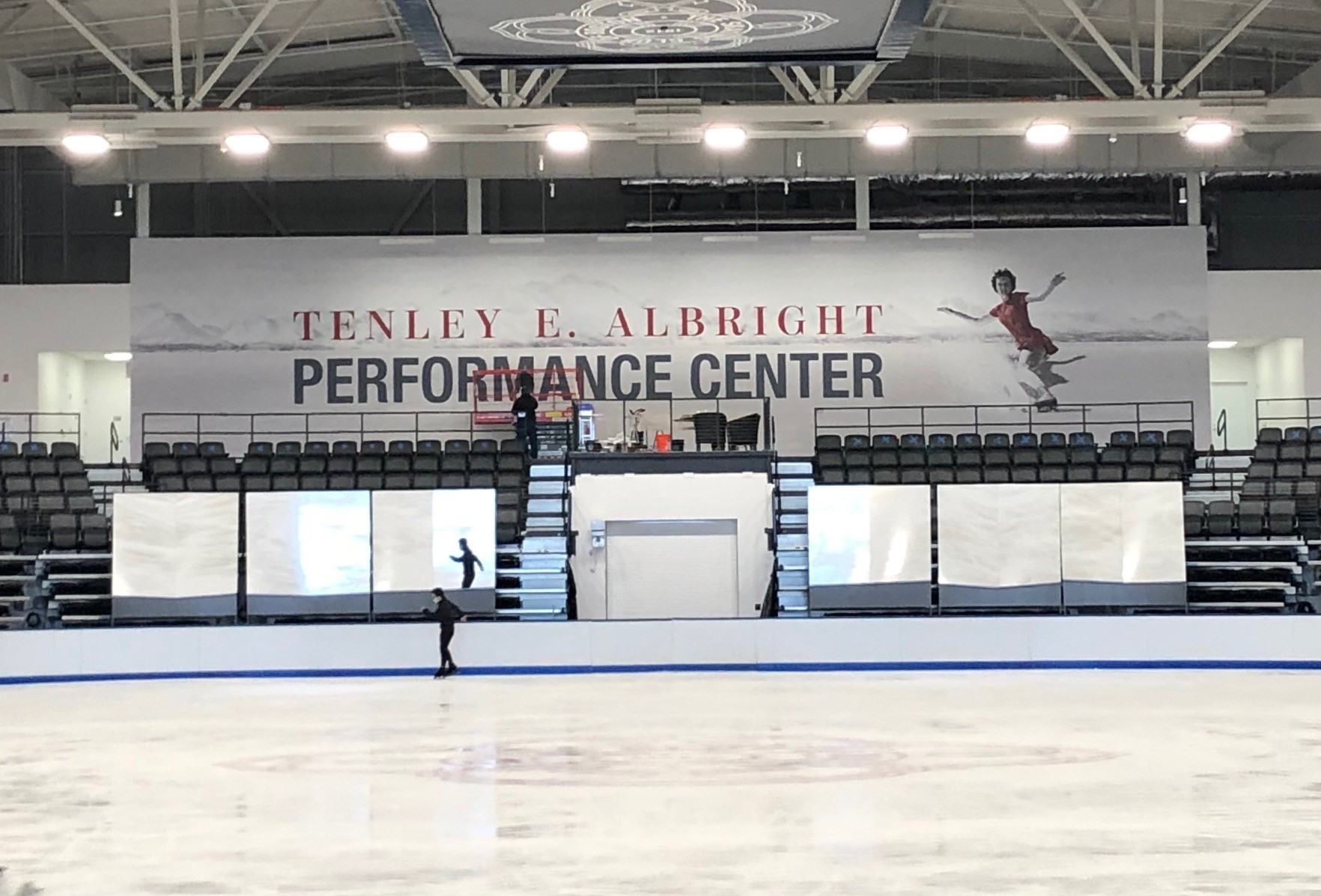 A head-on view of the Tenley Albright Performance Center.