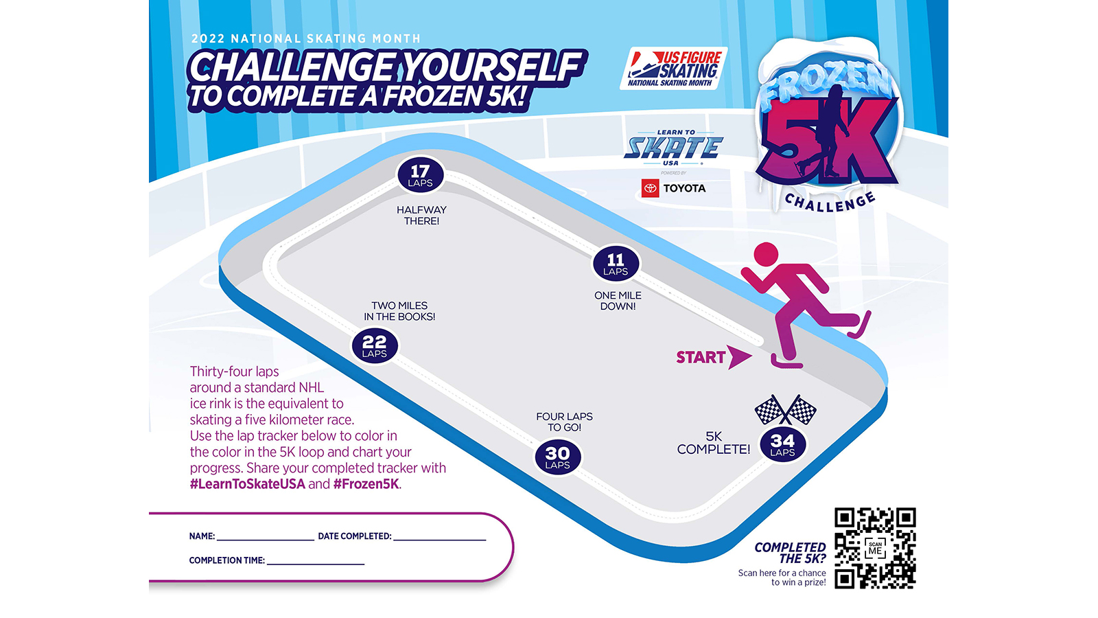 Frozen 5K lap tracker