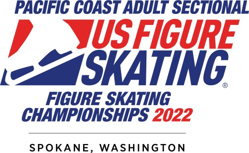 Logo for the 2022 Pacific Coast Adult Sectional Figure Skating Championships