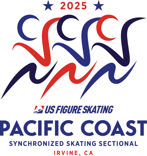 Logo for the 2025 Pacific Coast Synchro Sectionals