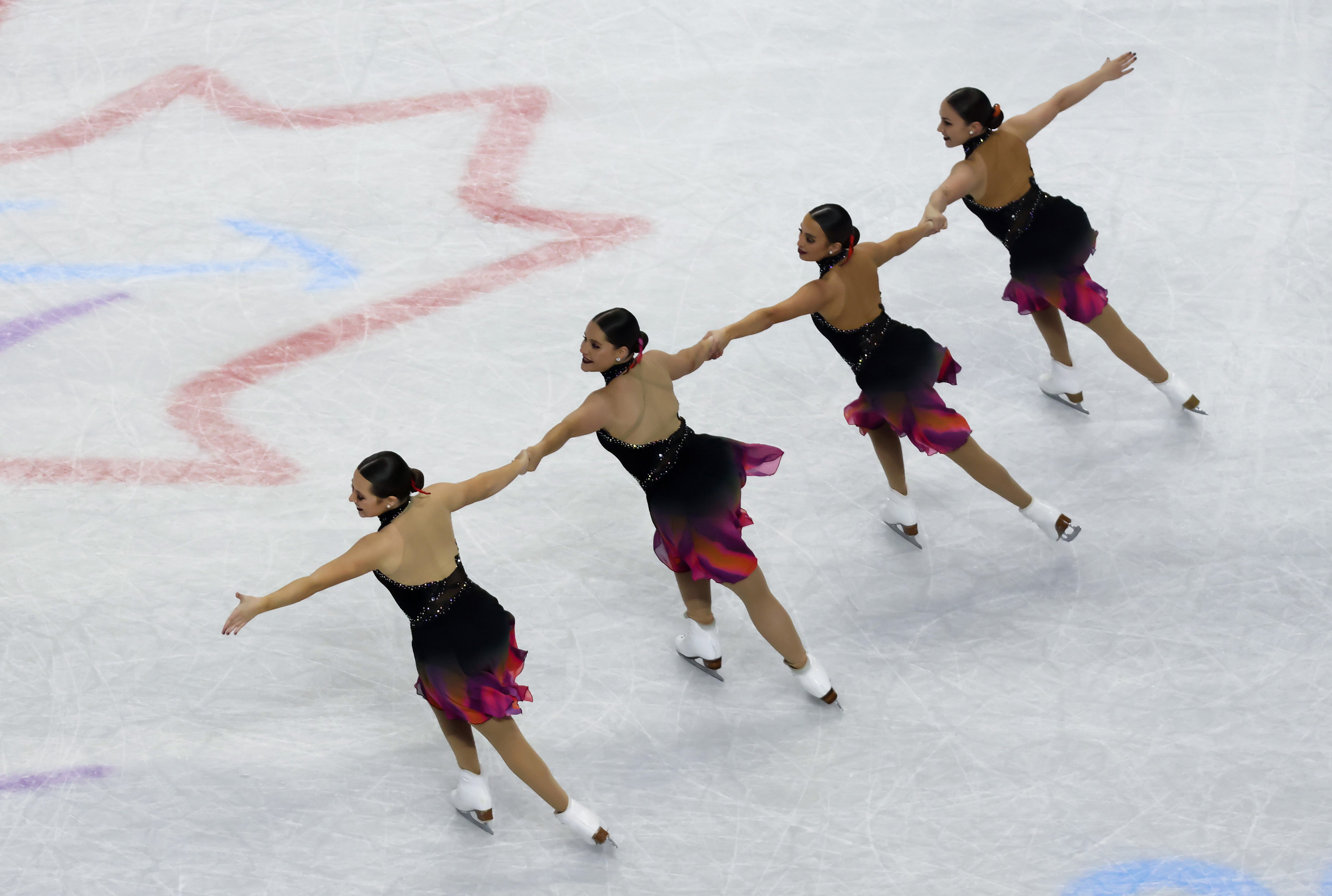 U.S. Teams in Top Six After Short Program at World Synchronized Skating