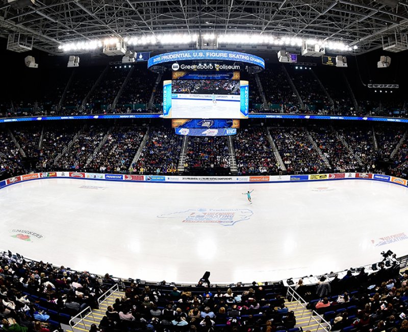 Greensboro Coliseum at the 2015 U.S. Figure Skating Championships