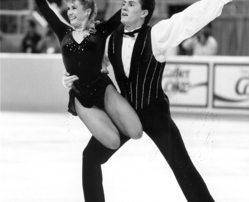 Calla Urbanski and Rocky Marval skating at the U.S. Championships