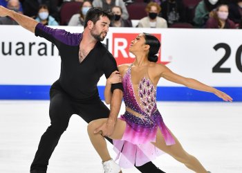 Jessica Calalang and Brian Johnson skate their free skate at Skate America