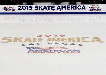 2019 Skate America Logo Ice Surface