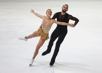 Ashley Cain and Timothy LeDuc at the U.S. Figure Skating Championships