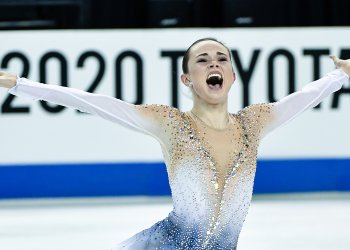 Mariah Bell ends her performance with emotion at the 2020 Toyota U.S. Figure Skating Championships