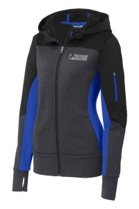 Ladies Tech Fleece Colorblock Full-Zip Hooded Jacket